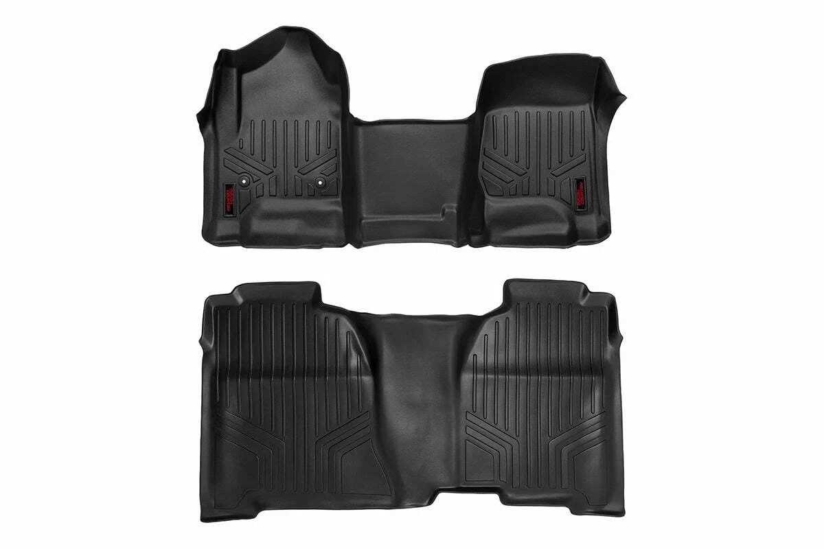 Fits Chevy_GMC 1500_2500HD_3500HD 2&4WD Floor Mats FR & RR OV Hump Crew M-21143